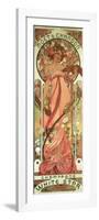 Poster Advertising 'Moet and Chandon White Star' Champagne, 1899-Alphonse Mucha-Framed Premium Giclee Print