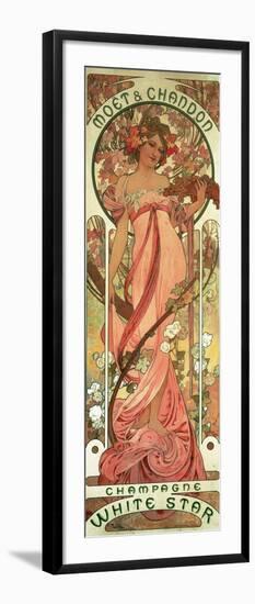 Poster Advertising 'Moet and Chandon White Star' Champagne, 1899-Alphonse Mucha-Framed Premium Giclee Print