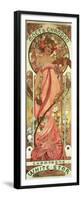 Poster Advertising 'Moet and Chandon White Star' Champagne, 1899-Alphonse Mucha-Framed Premium Giclee Print