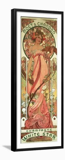 Poster Advertising 'Moet and Chandon White Star' Champagne, 1899-Alphonse Mucha-Framed Premium Giclee Print