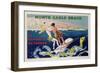 Poster Advertising Monte Carlo Beach, Printed by Draeger, Paris, C.1932 (Colour Litho)-Sem-Framed Giclee Print