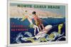 Poster Advertising Monte Carlo Beach, Printed by Draeger, Paris, C.1932 (Colour Litho)-Sem-Mounted Giclee Print