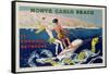 Poster Advertising Monte Carlo Beach, Printed by Draeger, Paris, C.1932 (Colour Litho)-Sem-Framed Stretched Canvas