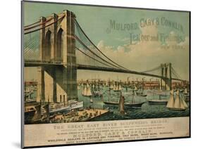 Poster Advertising 'Mulford, Cary and Conklin Leather and Findings', 1877-Currier & Ives-Mounted Giclee Print