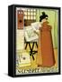 Poster Advertising 'N. Lembree' Art Shop, Brussels, 1898-Théo van Rysselberghe-Framed Stretched Canvas