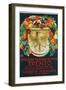 Poster Advertising National Fruit Exhibition-Marcello Dudovich Dudovich-Framed Art Print