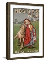 Poster Advertising Nestle's Milk, 1900-English School-Framed Giclee Print