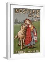 Poster Advertising Nestle's Milk, 1900-English School-Framed Giclee Print