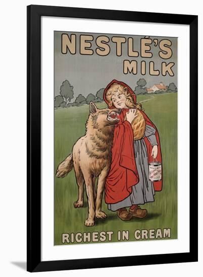 Poster Advertising Nestle's Milk, 1900-English School-Framed Giclee Print