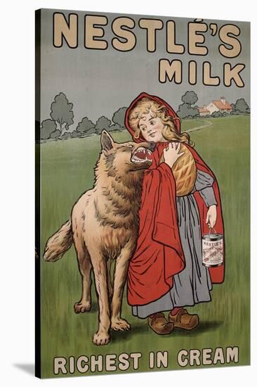 Poster Advertising Nestle's Milk, 1900-English School-Stretched Canvas