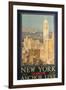 Poster Advertising New York from Glasgow by the 'Anchor Line'-null-Framed Giclee Print