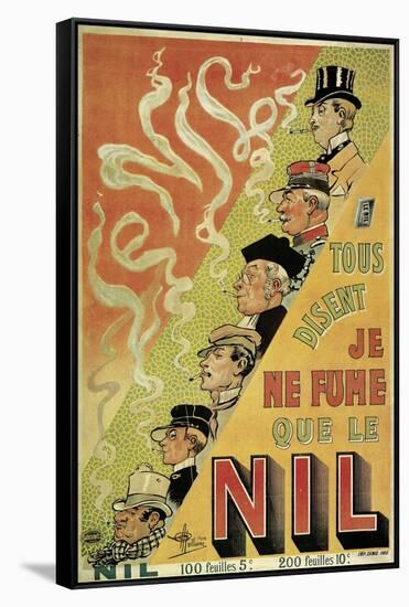 Poster Advertising 'Nilum' Cigarette Papers, 1905-null-Framed Stretched Canvas