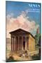 Poster Advertising Nimes, the French Rome, circa 1930-Hubert Robert-Mounted Giclee Print