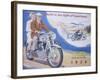 Poster Advertising Norton Motor Bikes, 1954-null-Framed Giclee Print