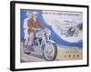 Poster Advertising Norton Motor Bikes, 1954-null-Framed Giclee Print