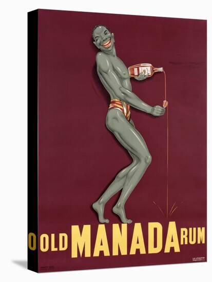 Poster Advertising 'Old Manada Rum', C.1949-null-Stretched Canvas