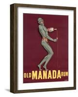 Poster Advertising 'Old Manada Rum', C.1949-null-Framed Giclee Print