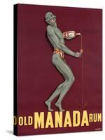 Poster Advertising 'Old Manada Rum', C.1949-null-Stretched Canvas