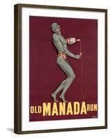 Poster Advertising 'Old Manada Rum', C.1949-null-Framed Giclee Print