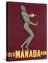 Poster Advertising 'Old Manada Rum', C.1949-null-Stretched Canvas