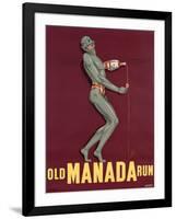 Poster Advertising 'Old Manada Rum', C.1949-null-Framed Giclee Print