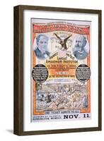 Poster Advertising 'P.T Barnum's Greatest Show on Earth', 1880s-null-Framed Giclee Print