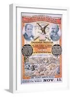 Poster Advertising 'P.T Barnum's Greatest Show on Earth', 1880s-null-Framed Giclee Print