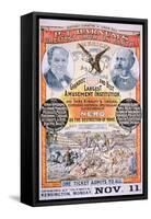 Poster Advertising 'P.T Barnum's Greatest Show on Earth', 1880s-null-Framed Stretched Canvas
