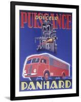 Poster Advertising Panhard, 1948-null-Framed Premium Giclee Print