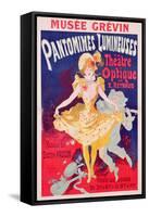 Poster Advertising 'Pantomimes Lumineuses, Theatre Optique de E. Reynaud' at the Musee Grevin, 1892-Jules Chéret-Framed Stretched Canvas