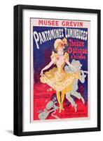Poster Advertising 'Pantomimes Lumineuses, Theatre Optique de E. Reynaud' at the Musee Grevin, 1892-Jules Chéret-Framed Giclee Print