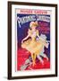 Poster Advertising 'Pantomimes Lumineuses, Theatre Optique de E. Reynaud' at the Musee Grevin, 1892-Jules Chéret-Framed Giclee Print