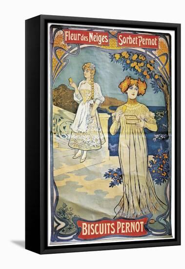 Poster Advertising 'Pernod' Biscuits, 1897-null-Framed Stretched Canvas