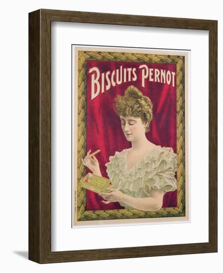 Poster Advertising Pernot Biscuits, C.1902 (Colour Litho)-French-Framed Giclee Print