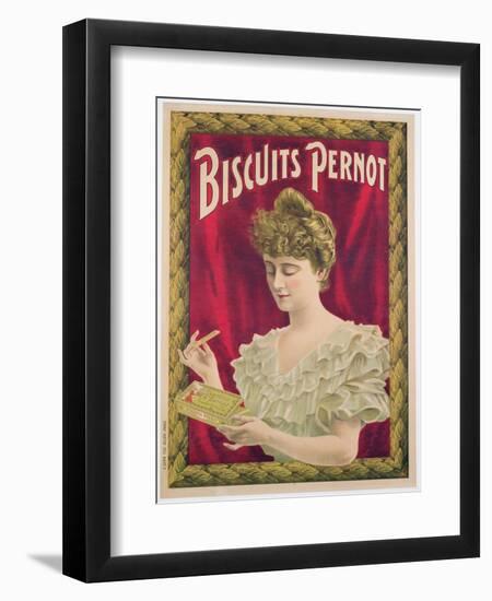 Poster Advertising Pernot Biscuits, C.1902 (Colour Litho)-French-Framed Giclee Print