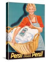 Poster Advertising Persil, Printed by Henkel and Voith M.B.H., Vienna, C.1936-null-Stretched Canvas