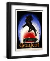 Poster Advertising Peugeot, 1925-Leonetto Cappiello-Framed Premium Giclee Print