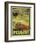 Poster Advertising Peugeot Cars, c.1908-Francisco Tamagno-Framed Giclee Print