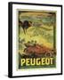 Poster Advertising Peugeot Cars, c.1908-Francisco Tamagno-Framed Giclee Print