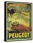 Poster Advertising Peugeot Cars, c.1908-Francisco Tamagno-Framed Stretched Canvas