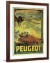 Poster Advertising Peugeot Cars, c.1908-Francisco Tamagno-Framed Giclee Print