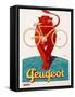 Poster Advertising Peugeot-null-Framed Stretched Canvas