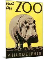 Poster Advertising Philadelphia Zoo, 1938-null-Mounted Giclee Print