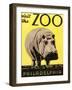 Poster Advertising Philadelphia Zoo, 1938-null-Framed Premium Giclee Print