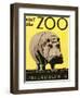 Poster Advertising Philadelphia Zoo, 1938-null-Framed Giclee Print