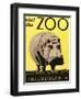 Poster Advertising Philadelphia Zoo, 1938-null-Framed Giclee Print