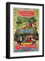 Poster Advertising 'Pressoirs Mabille', at the Exposition Universelle, Paris, 1900-French School-Framed Giclee Print