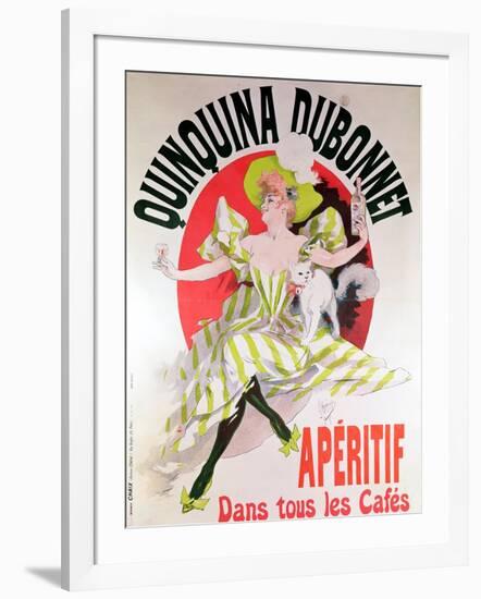 Poster Advertising "Quinquina Dubonnet" Aperitif, 1895-Jules Chéret-Framed Giclee Print