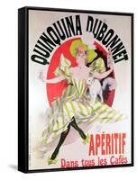 Poster Advertising "Quinquina Dubonnet" Aperitif, 1895-Jules Chéret-Framed Stretched Canvas