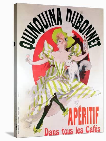 Poster Advertising "Quinquina Dubonnet" Aperitif, 1895-Jules Chéret-Stretched Canvas